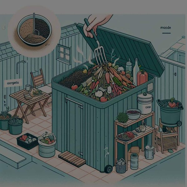 Comment démarrer un compost domestique dans un petit espace extérieur ?