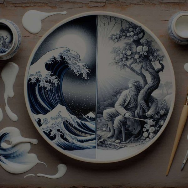 Quels sont les effets de l'utilisation de la porcelaine dans la peinture sur les techniques de glaçure moderne ?